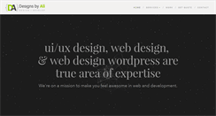 Desktop Screenshot of designsbyali.net