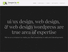 Tablet Screenshot of designsbyali.net